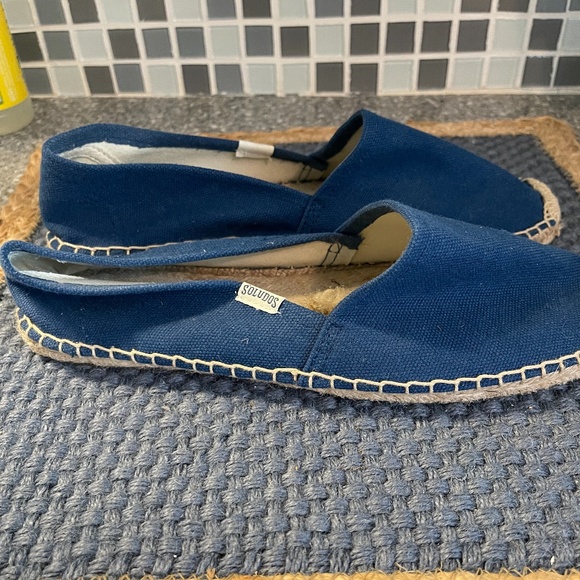 Soludos blue slip on espadrilles size 9 - Picture 3 of 7